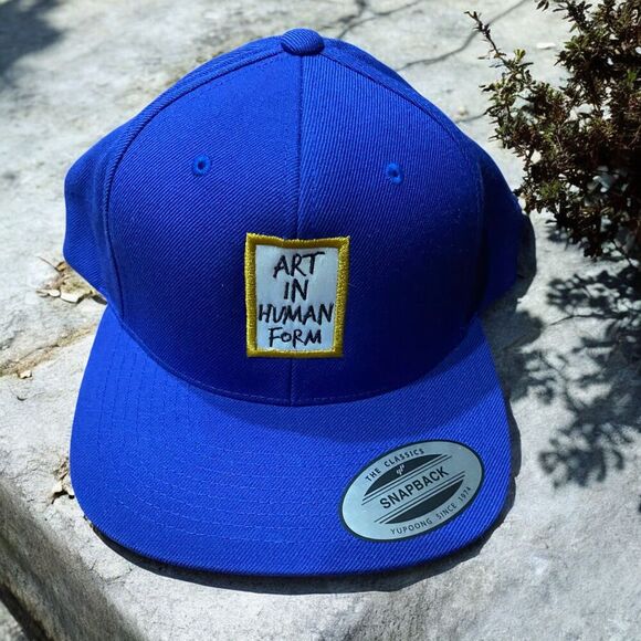 Classics NWT Human In Art Form Royal Blue Snapback Hat Cap Men's One Size - Picture 1 of 6
